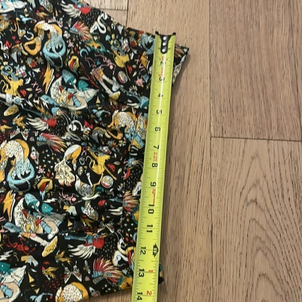 Zadig & Voltaire Skull Print High Low Midi Skirt Lace Hem Boho Gothic Designer - Picture 13 of 15